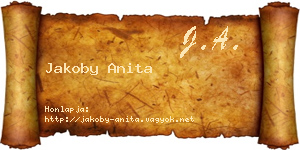 Jakoby Anita névjegykártya